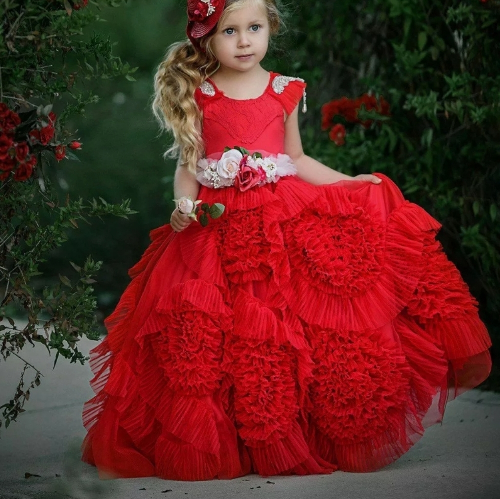 Dollcake red best wishes dress gown 6 7